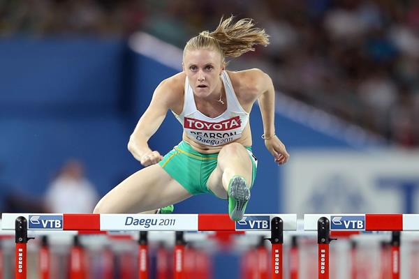 Sally Pearson en route to the 2011 world title in Daegu (Getty Images)