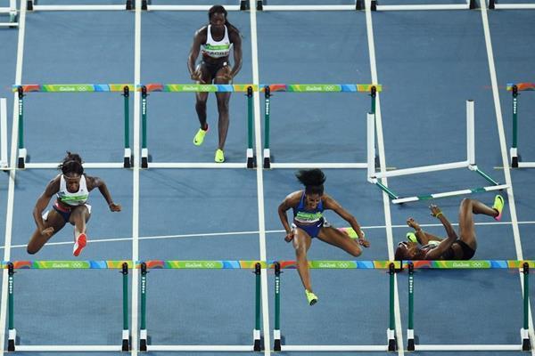 The 100m hurdles semi-finals at the Rio 2016 Olympic Games (Getty Images)
