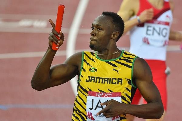 Usain Bolt in the 4x100m relay at the 2014 Commonwealth Games (Getty Images)