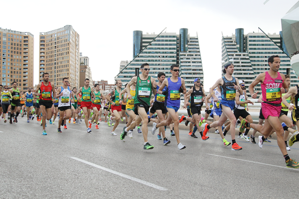 The mass race at the IAAF World Half Marathon Championships Valencia 2018 (Jean-Pierre Durand)
