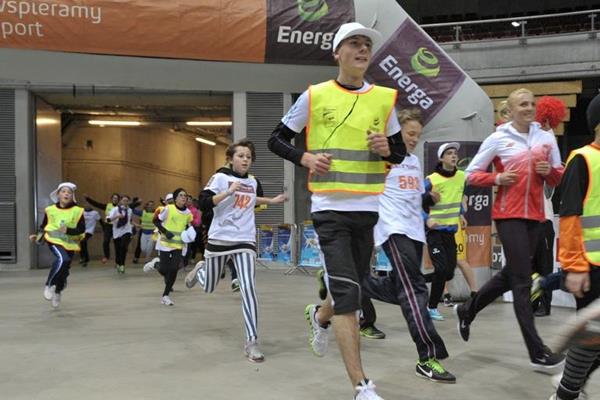 Anna Rogowska running in the Ergo Arena (fotobank.pl / UMS)
