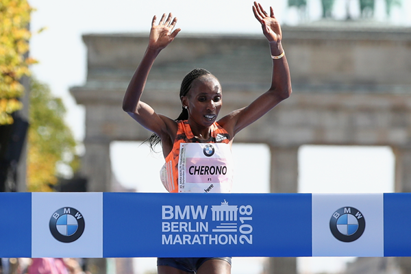 Gladys Cherono wins the Berlin Marathon (Getty Images)