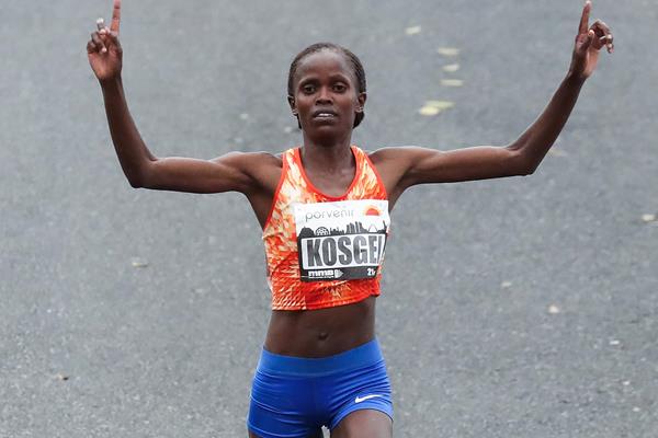 Brigid Jepchirchir Kosgei winning in Bogota (Victah Sailer/organisers)