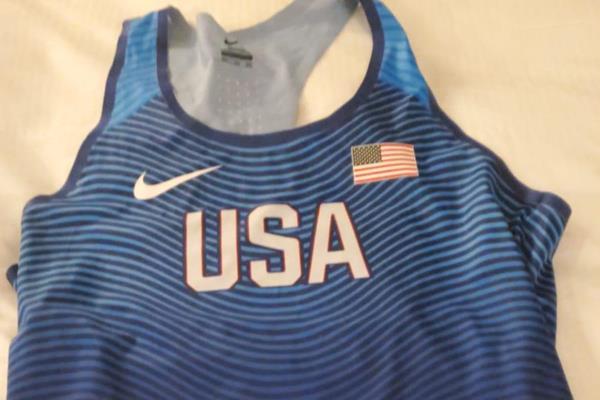 Michelle Carter's 2016 Olympic qualifying kit (IAAF)