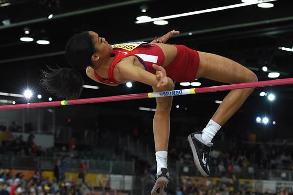 Vashti Cunningham at the IAAF World Indoor Championships Portland 2016 (Getty Images)