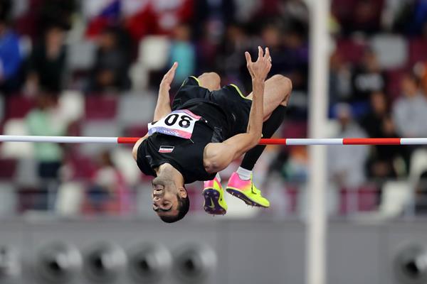 Majd Eddin Ghazal taking the Asian title in Doha (AFP/Getty Images)