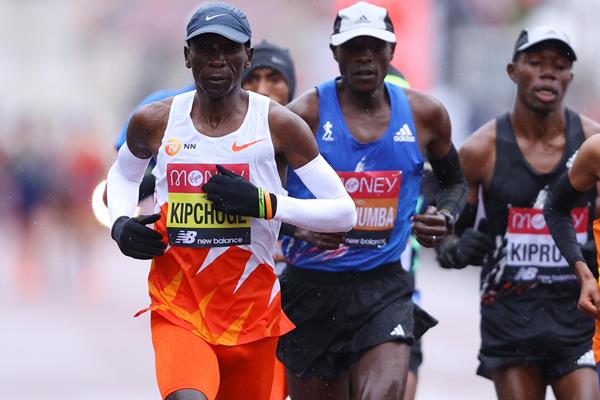 Eliud Kipchoge in action at the London Marathon (Getty Images)