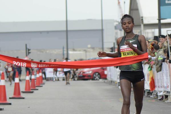 Medina Deme Armino, the 2018 Beirut Marathon winner (Organisers)