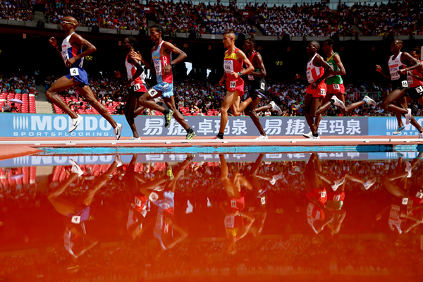 Athletes in action at the IAAF World Championships (Getty Images)