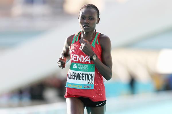 Kenyan distance runner Ruth Chepngetich (Jean-Pierre Durand)