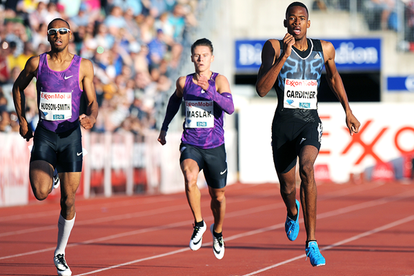 Steven Gardiner wins the 400m at the IAAF Diamond League meeting in Oslo (Mark Shearman)