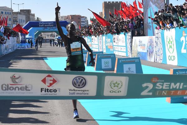 Bernard Kipkorir Ngeno wins the Safi International Half Marathon (Organisers)