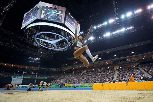 Malaika Mihambo at the ISTAF Indoor (Organisers)
