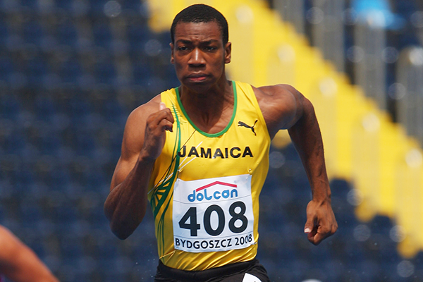 Yohan Blake in the 100m at the IAAF World Junior Championships Bydgoszcz 2008 (Getty Images)