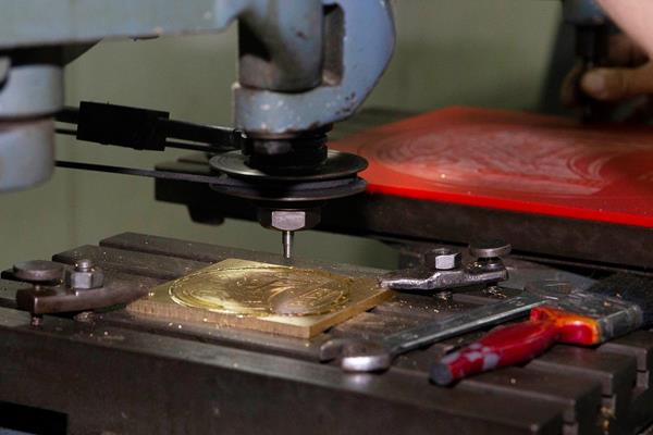 The production of the medals for the IAAF World Athletics Championships Doha 2019 (LOC)