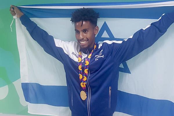 Adisu Guadia with his European Youth Olympic Festival gold medal (Alley Runners)