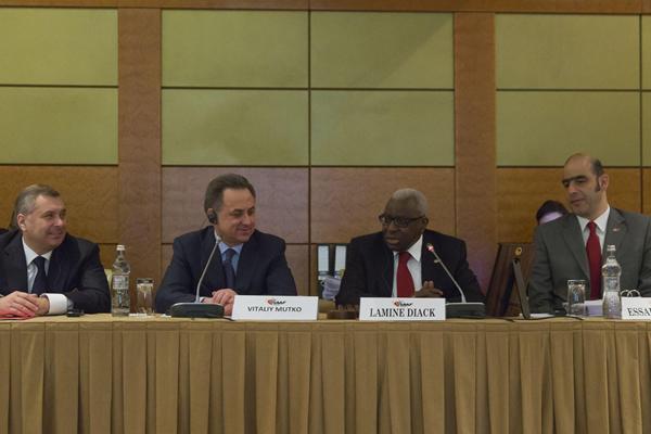 Opening of IAAF Council Meeting, Moscow, Russia, Saturday 6 April 2013 (Nikolay Kondakov / Moscow 2013 LOC)