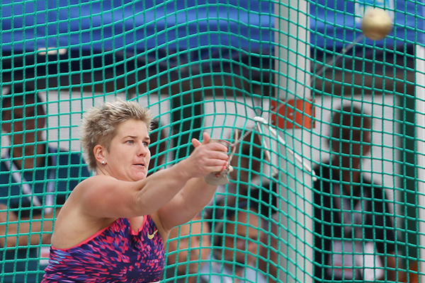 Anita Wlodarczyk in action in the hammer (AFP / Getty Images)