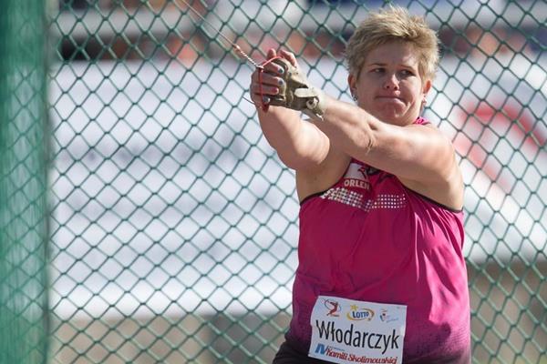 Poland's Anita Wlodarczyk, winner of the hammer (Marek Biczyk)