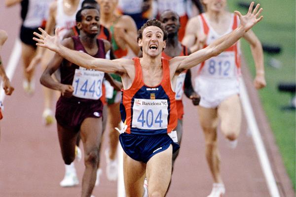 Fermin Cacho wins the 1992 Olympic 1500m title (Getty Images)