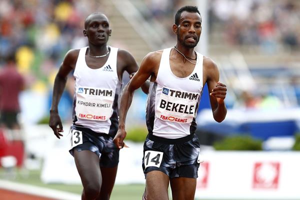 Telahun Haile Bekele in the 5000m at the IAAF World Challenge meeting in Hengelo (AFP / Getty Images)