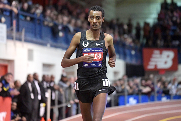 Yomif Kejelcha broke new Indoor Mile World record in Boston