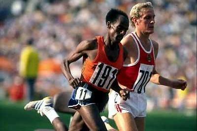 Ethiopia's Miruts Yifter running in the 1980 Moscow Olympics (Getty images)