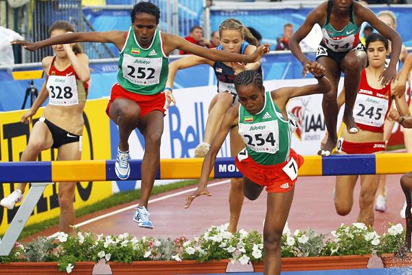 Almaz Ayana (254) in the steeplechase at the IAAF World U20 Championships Moncton 2010 (Getty Images)