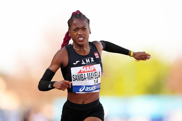 French sprint hurdler Cyrena Samba-Mayela (KMSP / FFA)