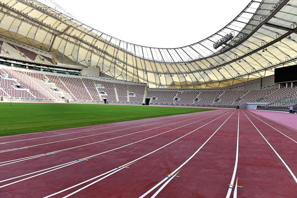 Khalifa Stadium track in Doha (LOC)
