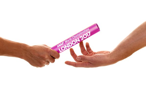 Passing the IAAF World Championships London 2017 baton (LOC)