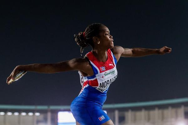 Silinda Morales in the discus at the IAAF World U18 Championships Nairobi 2017