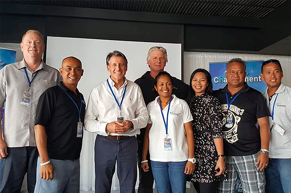 IAAF President Sebastian Coe at the Oceania Athletics Association council meeting (OAA)