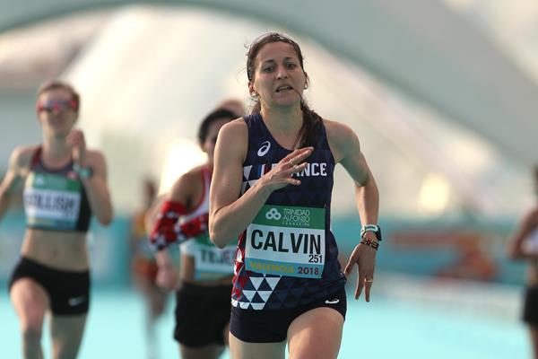 Clemence Calvin at the 2018 World Half Marathon Championships (Jean Pierre Durand)