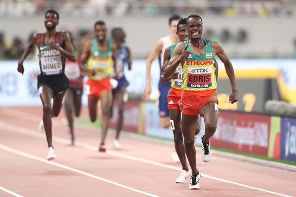 Muktar Edris wins the 5000m at the IAAF World Athletics Championships Doha 2019 (Getty Images)