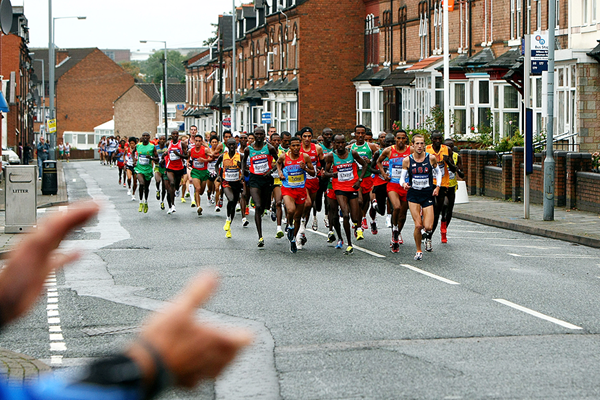 The men's race at the 2009 IAAF World Half Marathon Championships in Birmingham (Getty Images)