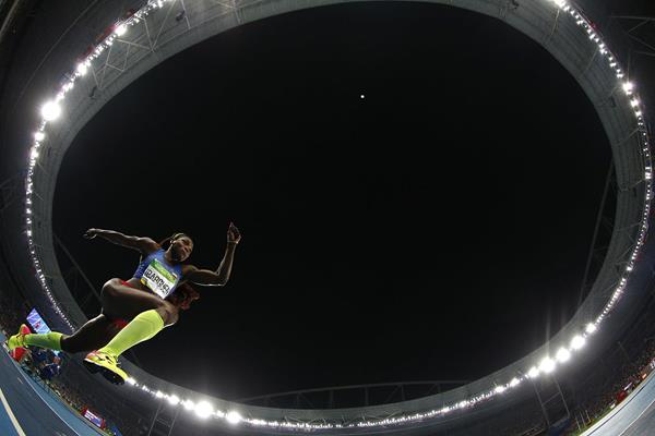 Caterine Ibarguen in the Olympic triple jump final (AFP / Getty Images)
