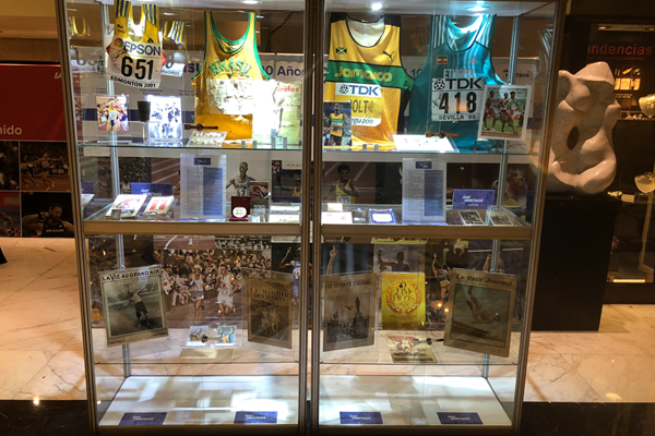 Part of the IAAF Heritage collection on display in Buenos Aires during the ConSudAtle centenary (IAAF)