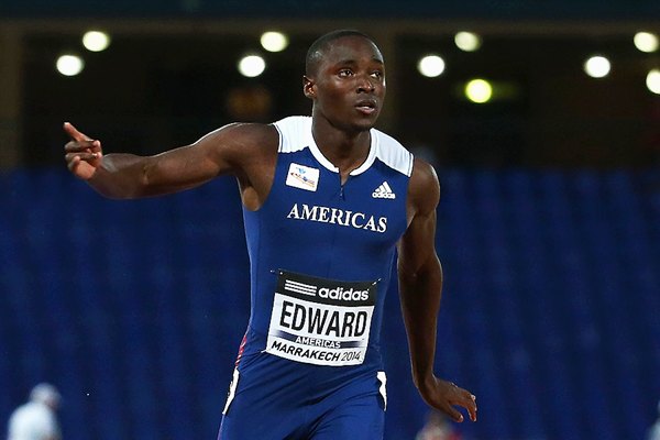 Alonso Edward wins the 200m at the IAAF Continental Cup Marrakech 2014 (Getty Images)