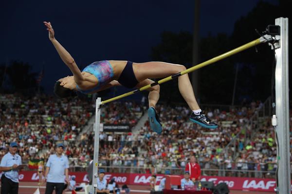Maria Lasitskene tops a Diamond League record 2.06m in Lausanne (Giancarlo Colombo)