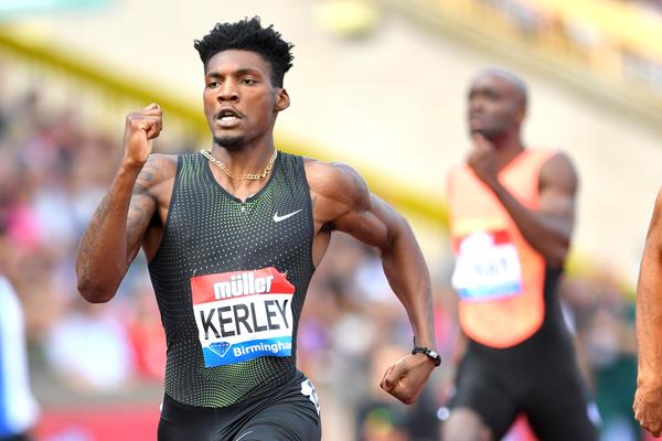 Birmingham 400m winner Fred Kerley (Jiro Mochizuki)