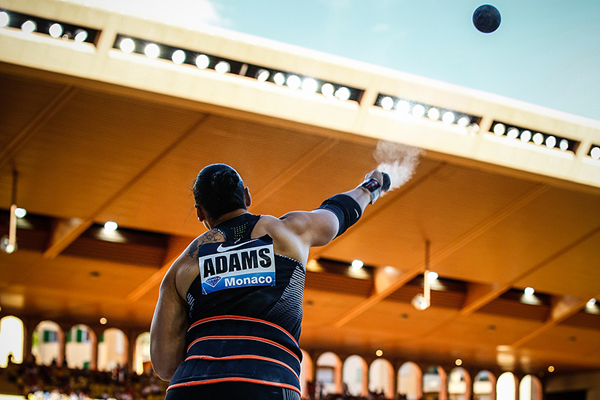 Valerie Adams, winner of the shot put at the IAAF Diamond League meeting in Monaco (Philippe Fitte)