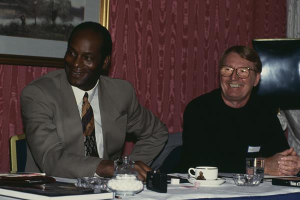 Bob Beamon and Tony Duffy in 1993 (Getty Images)