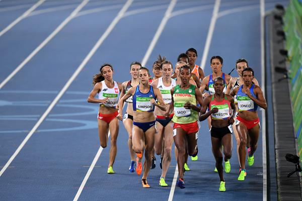 Faith Kipyegon in the 1500m at the Rio 2016 Olympic Games (Getty Images)