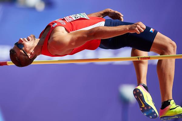 Jiri Sykora in the decathlon high jump (Getty Images)