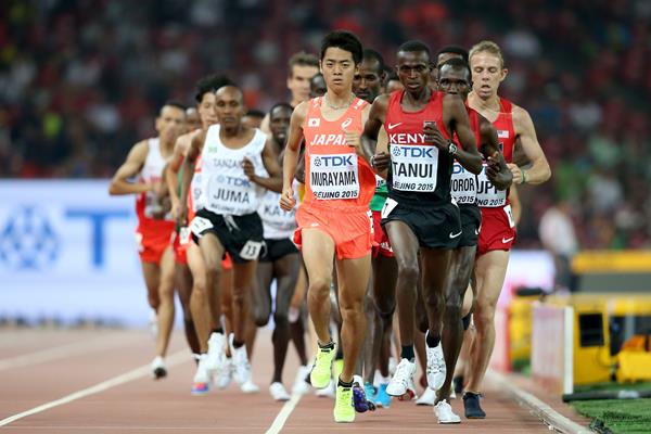 Paul Tanui in the men's 10,000m at the IAAF World Championships, Beijing 2015 (Getty Images)