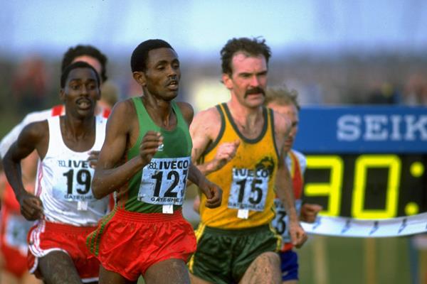 Bekele Debele at the 1983 World Cross Country Championships (Getty Images)