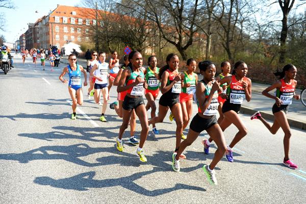 The women's race at the 2014 IAAF World Half Marathon Championships in Copenhagen (Getty Images)