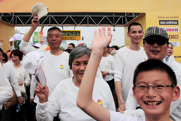 The mass event at the 2014 IAAF World Race Walking Team Championships in Taicang (Getty Images)