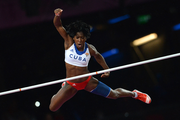 Yarisley Silva in the pole vault at the London 2012 Olympic Games (AFP / Getty Images)